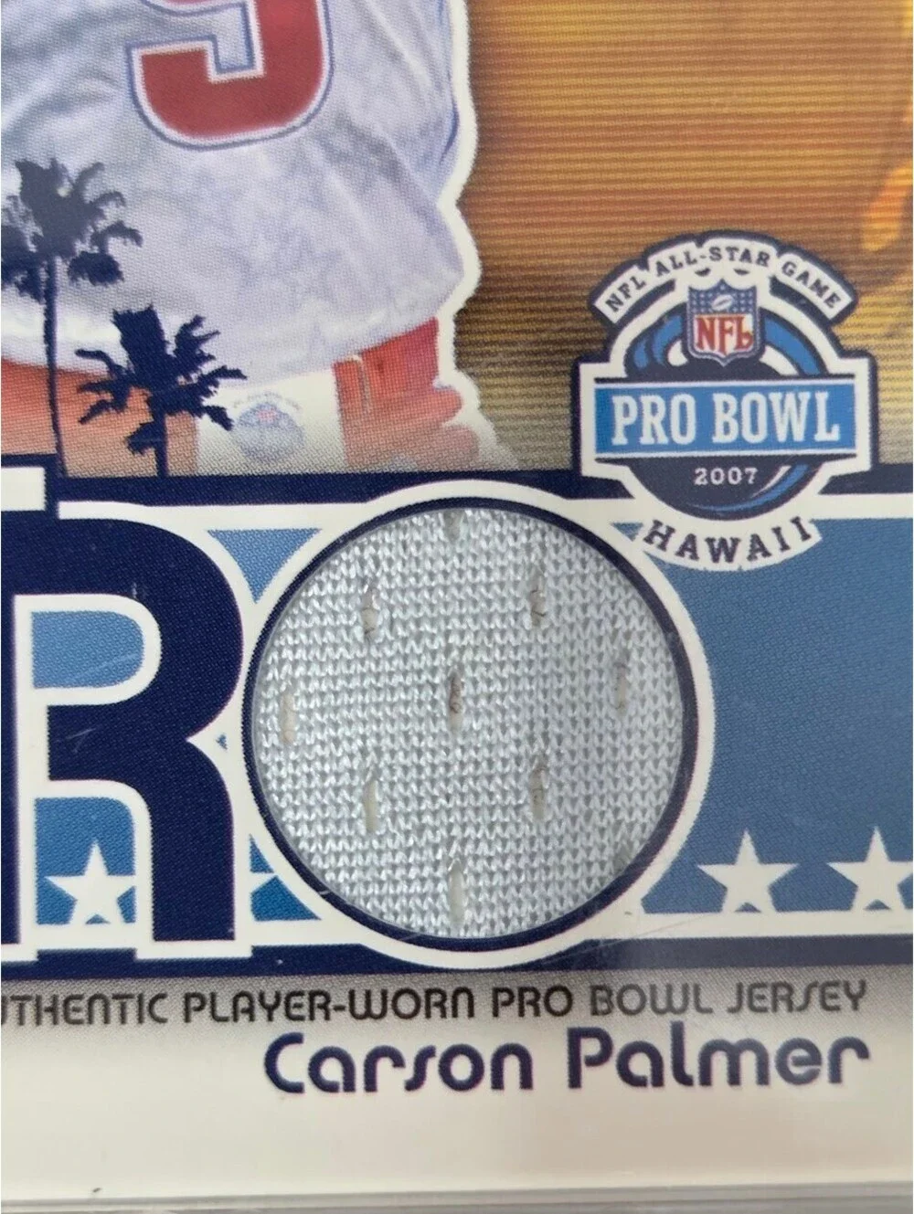 2007 Topps - ALL-PRO Relics Carson Palmer #APR-CP (MEM)
